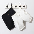 
Short jean noir homme coupe confortable
