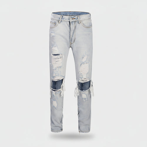 
Jean homme légèrement allongé style tendance