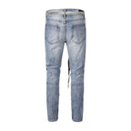 Jean ruban homme bleu tendance casual