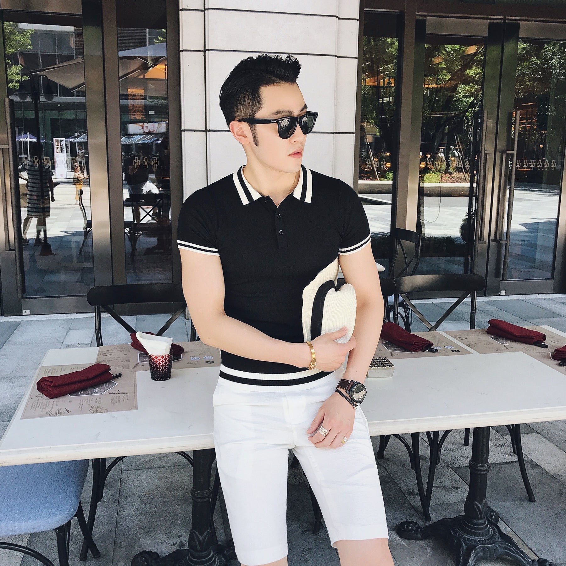 Polo manches courtes homme confortable