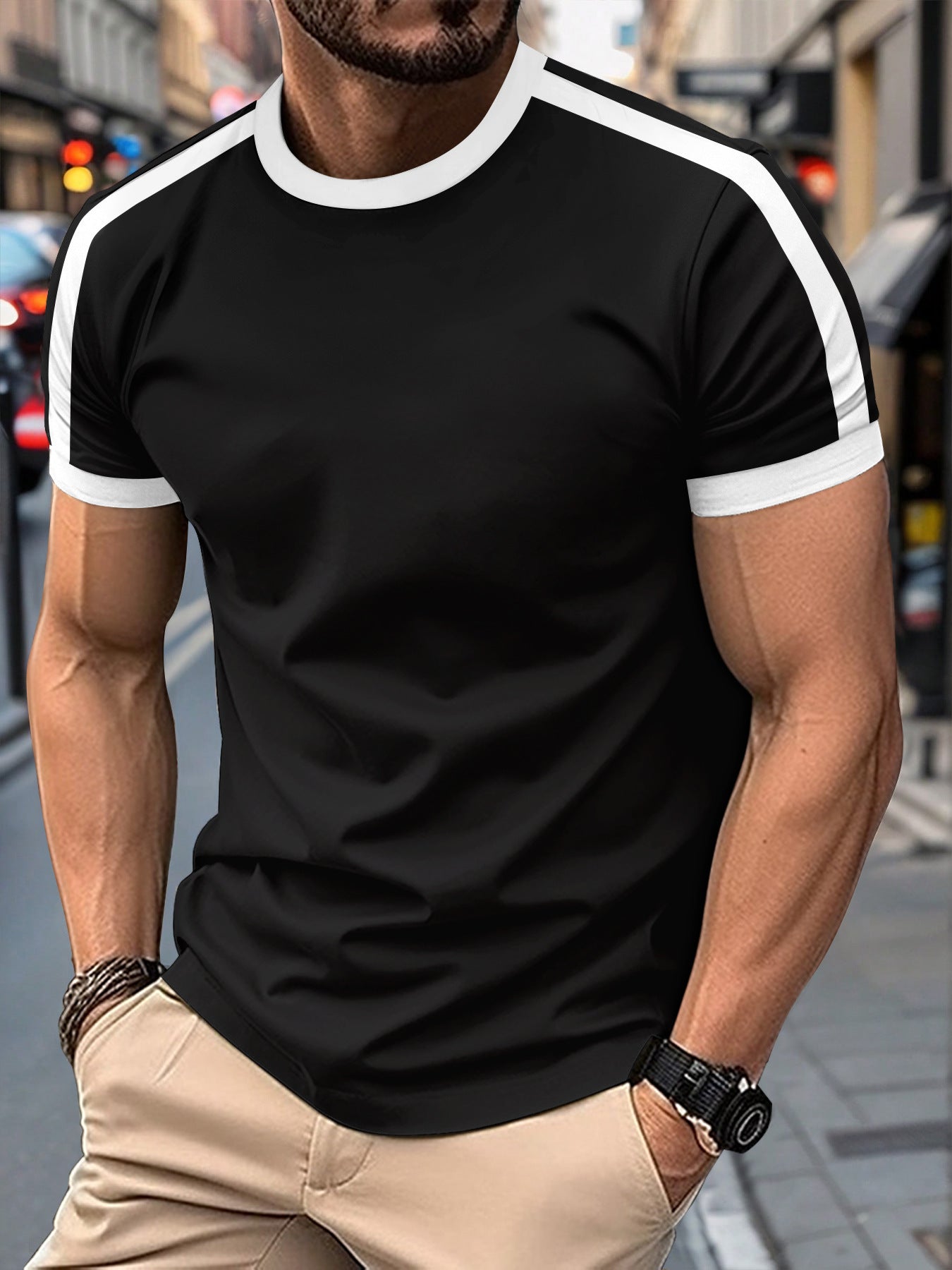 T-shirt homme fitness style casual
