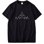 T-shirt homme slim noir avec motif cartoon
